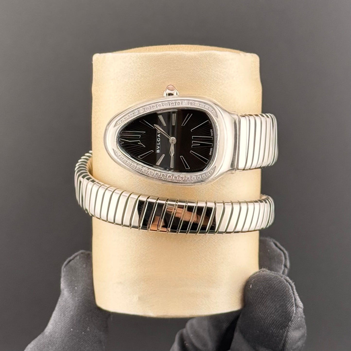 NEW Bulgari Serpenti Tubogas Black Diamond 103434