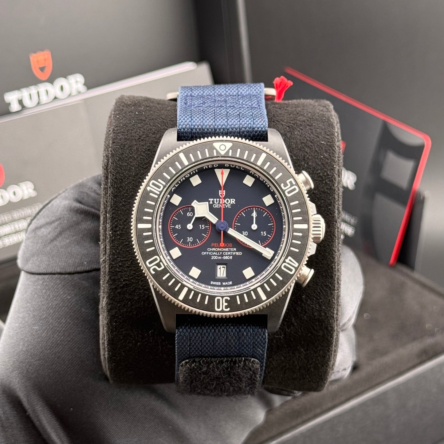 NEW Tudor Pelagos FXD Chrono Alinghi Redbull Racing 25807KN