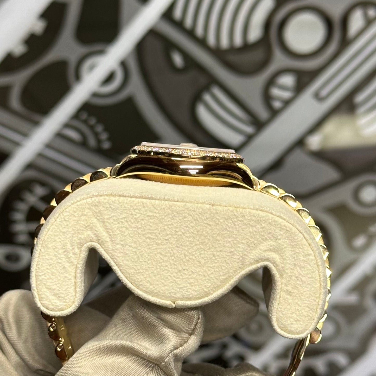 Rolex DJ31 Yellow Gold Floral Diamond Dial 278288RBR