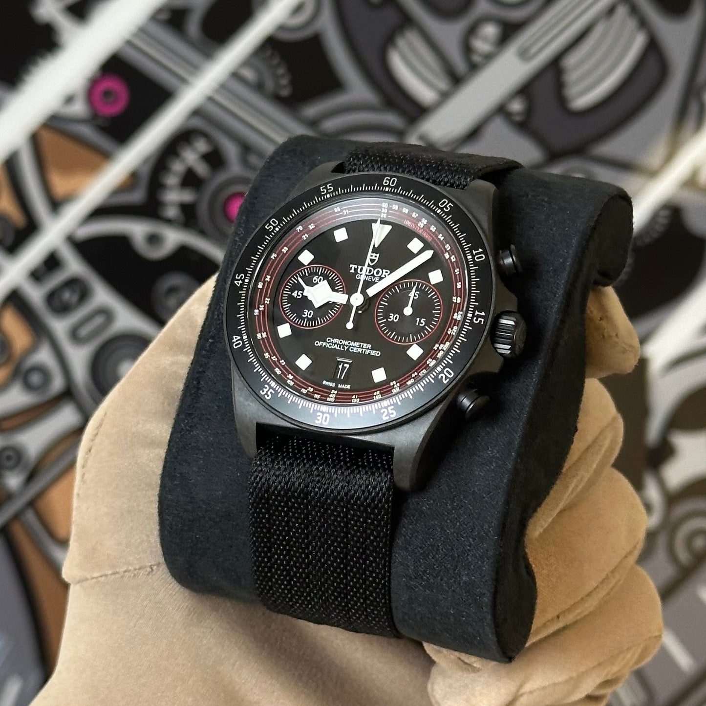 NEW Tudor Black-Carbon Pelagos FXD Chrono 25827KN