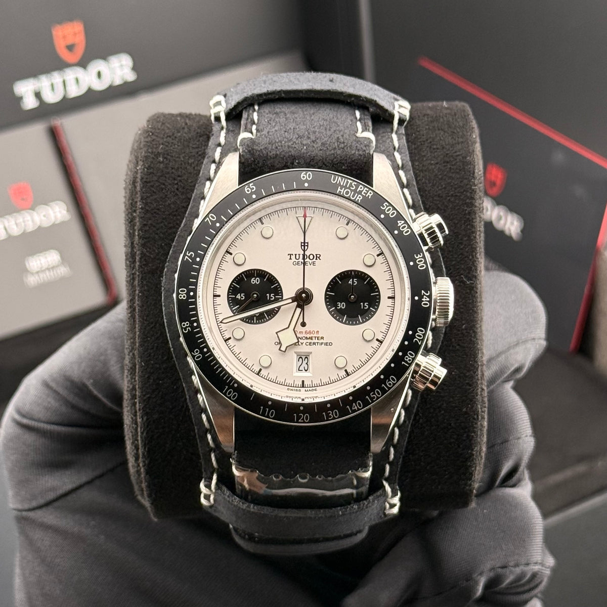 NEW Tudor Black Bay Chrono Panda 79360N
