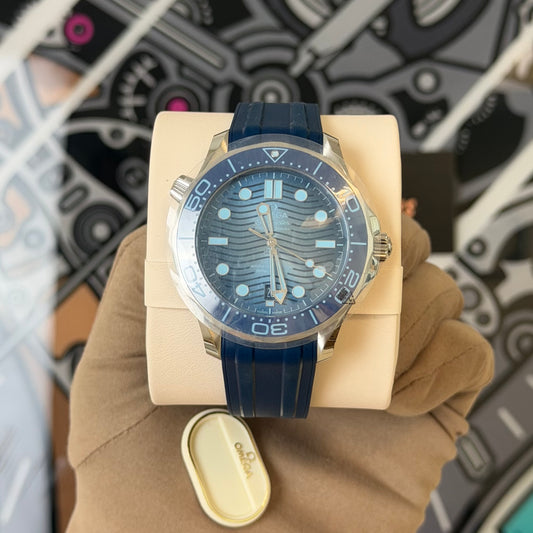NEW Omega Seamaster Diver 300m Summer Blue 210.32.42.20.03.002