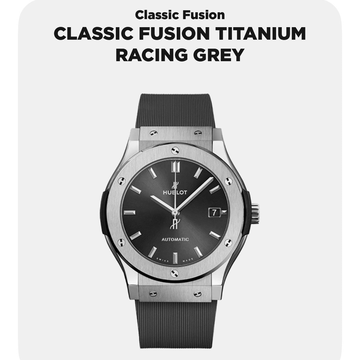 NEW Hublot Classic Fusion Racing Gray Titanium 511.NX.7071.RX
