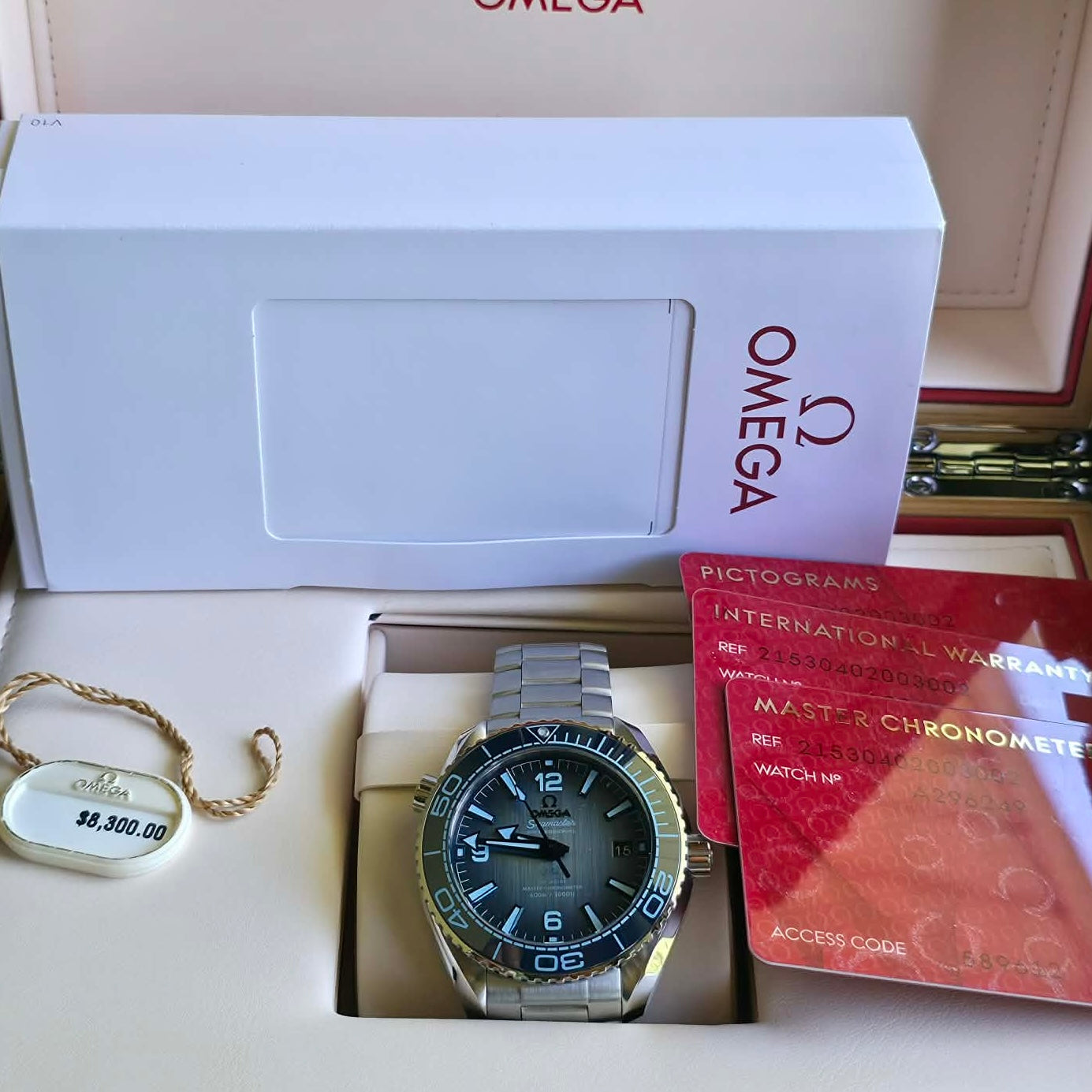 NEW Omega Seamaster PO Summer Blue 215.30.40.20.03.002