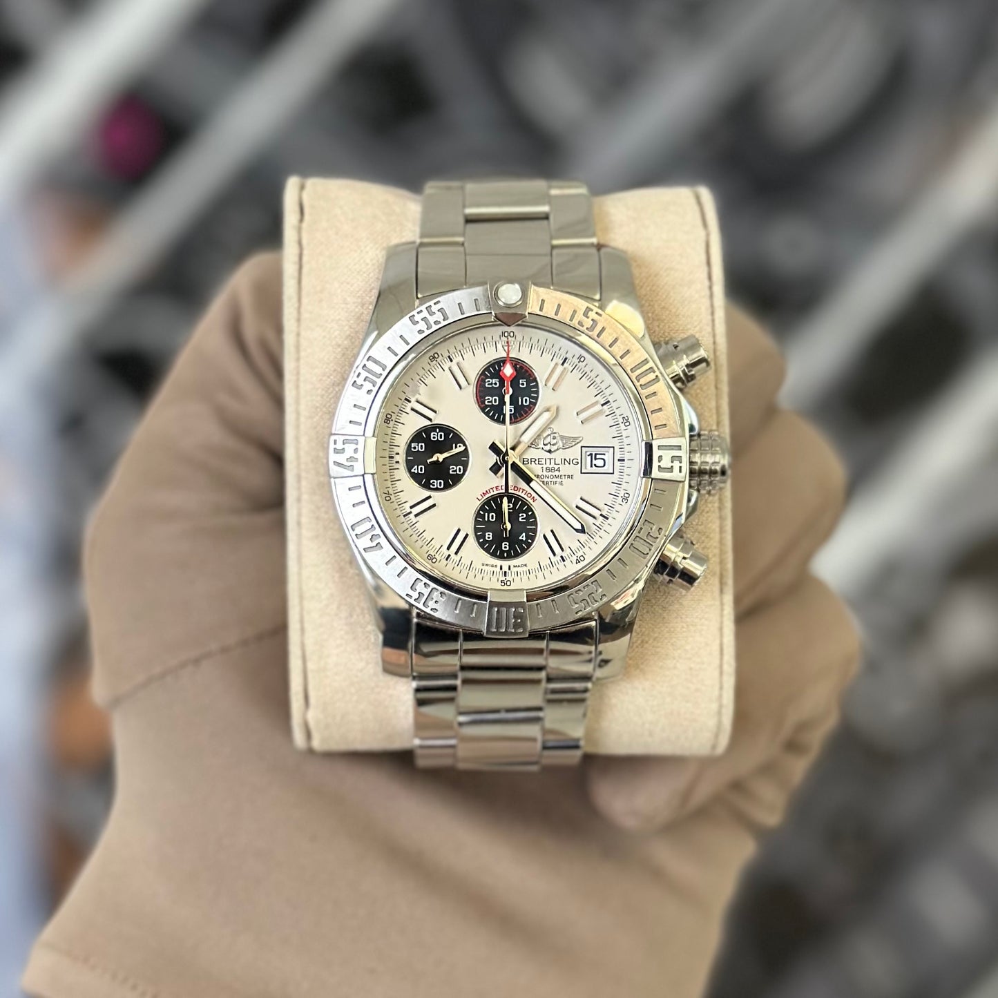 Breitling Avenger II White Dial A13381