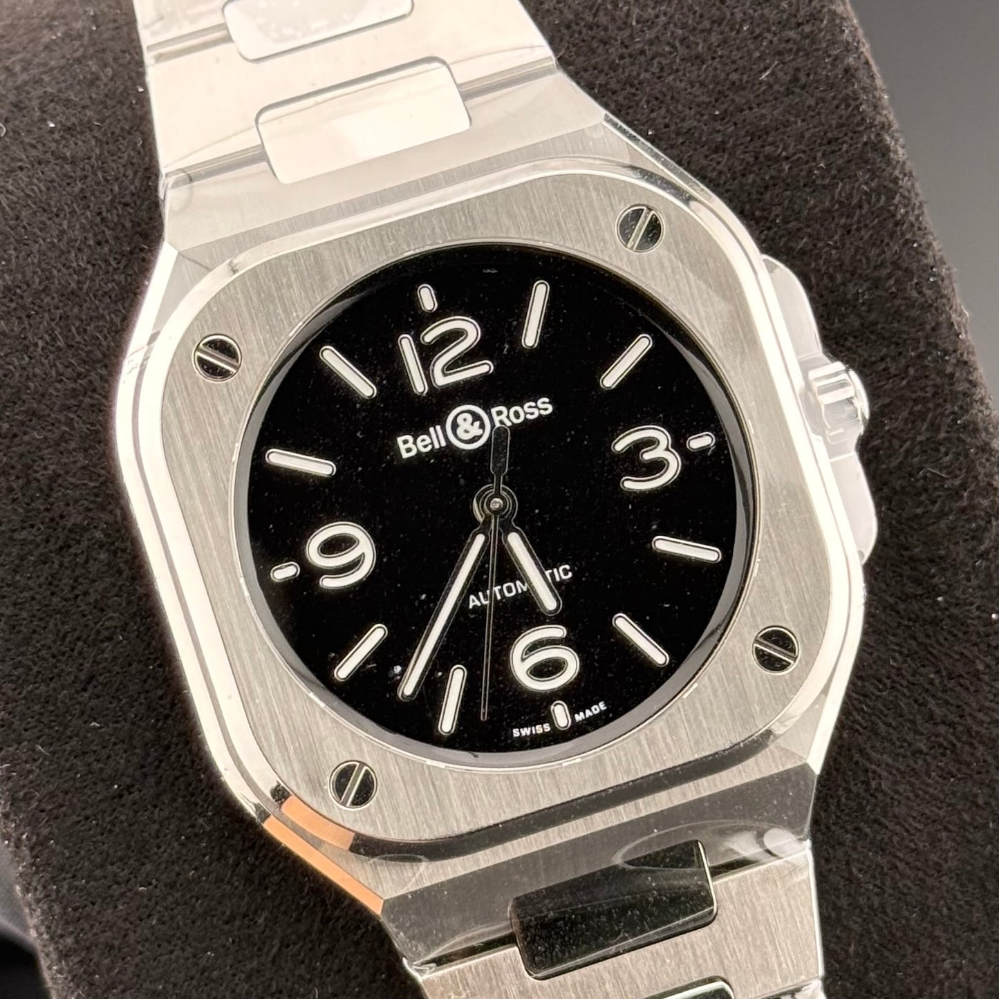 NEW Bell & Ross BR-05 Black Steel BR05A-S-BL-ST/SST