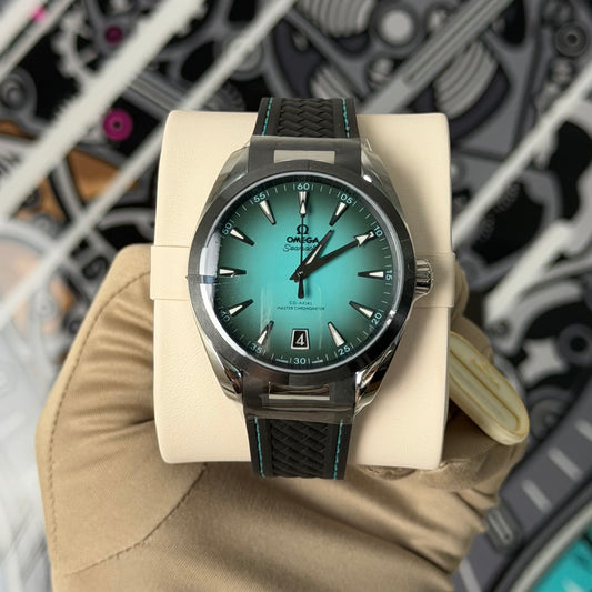 NEW Omega Aqua Terra 150M Turquoise 220.32.41.21.03.001