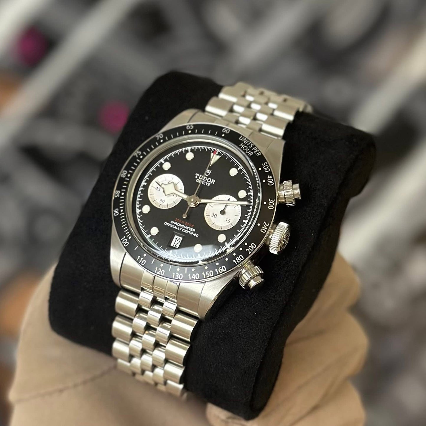 NEW Tudor Black Bay Chronograph Black Jub 79360N