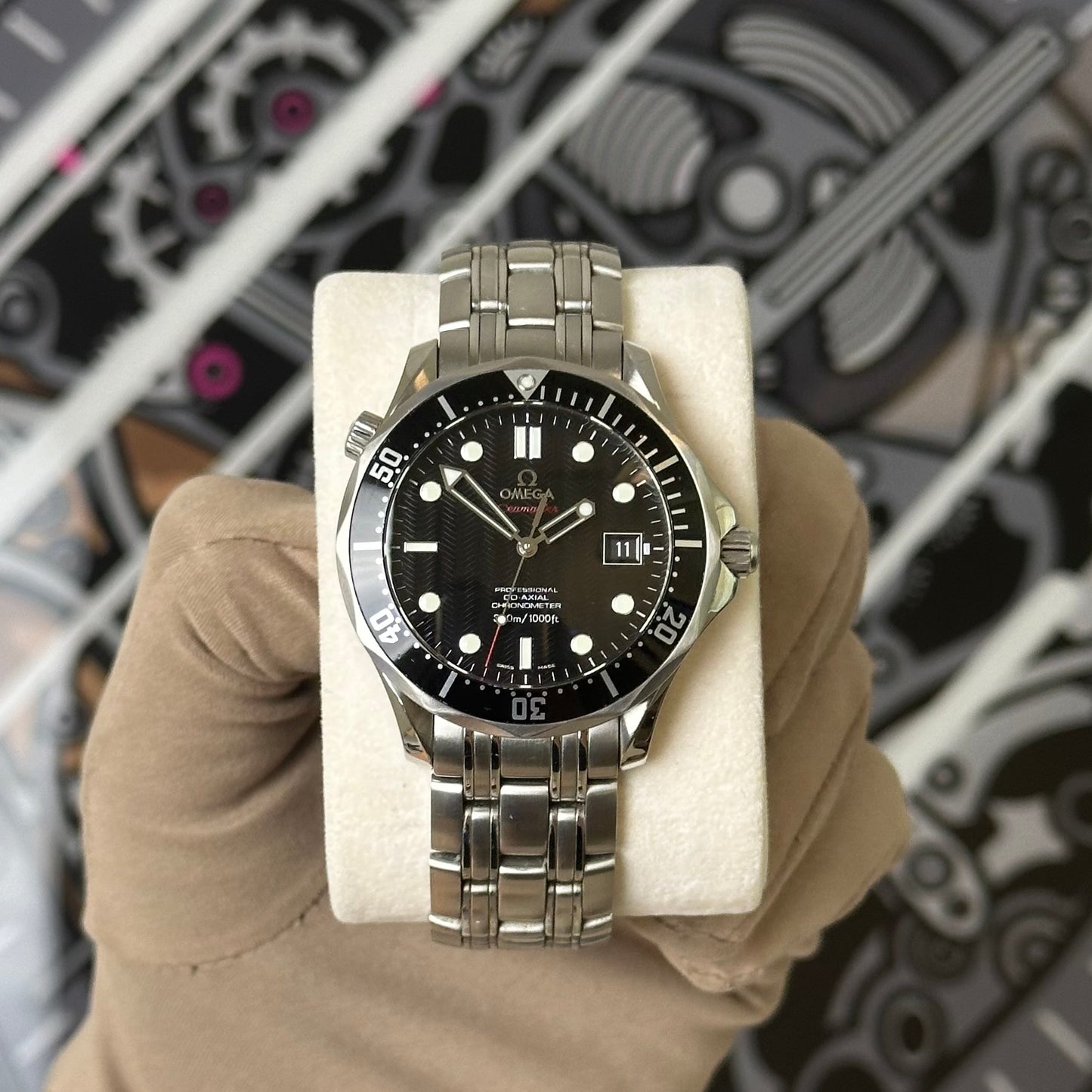 Omega Seamaster Pro
Black Wave Dial 212.30.41.20.01.002