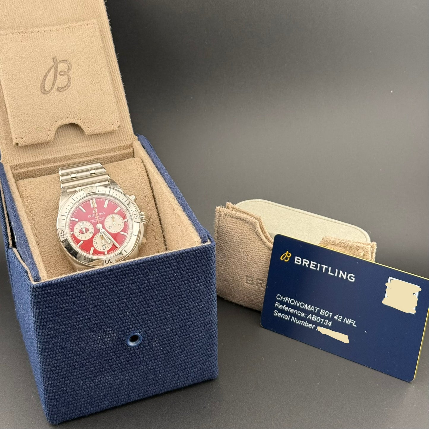 NEW Breitling Chronomat B31 NFL SF 49ers Edition