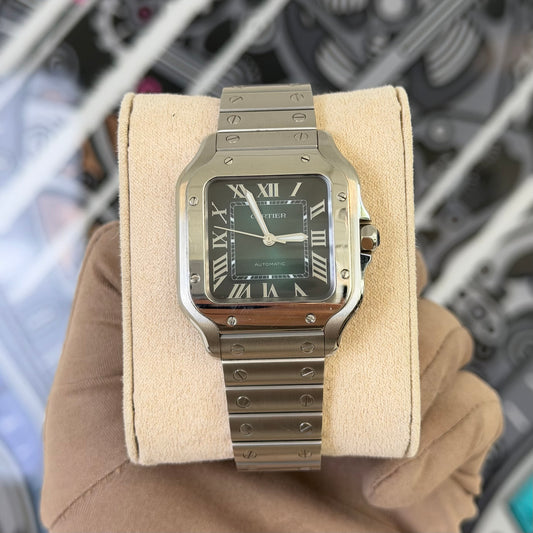 Cartier Medium Santos Green WSSA0061