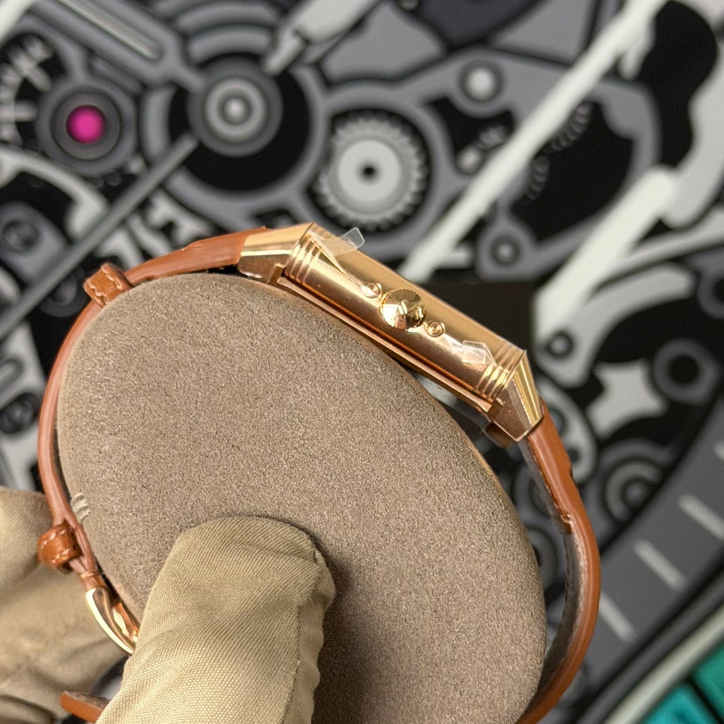 NEW JLC Reverso Tribute Duoface Calendar 18K Gold Q3912532