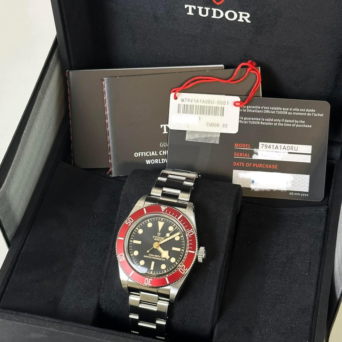 NEW Tudor Black Bay Red