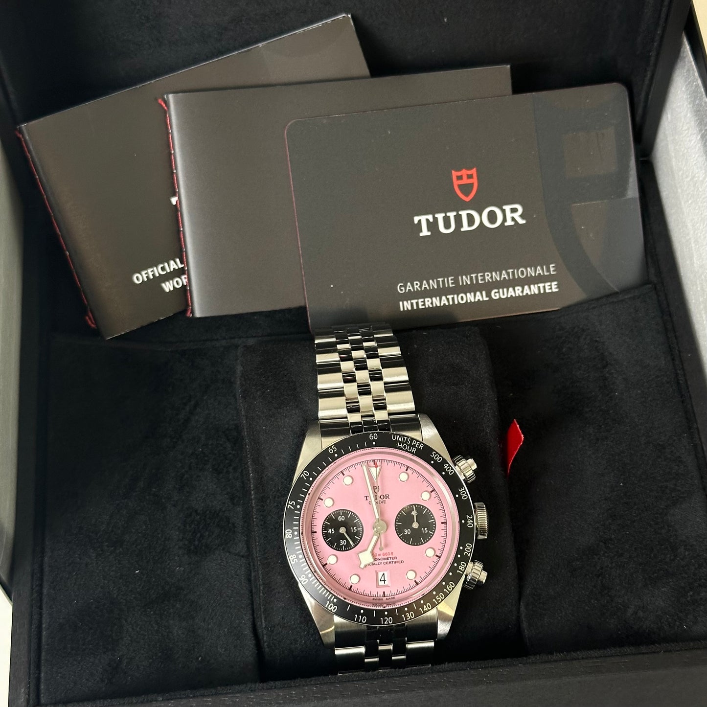 NEW Tudor Pink Chronograph 79360N