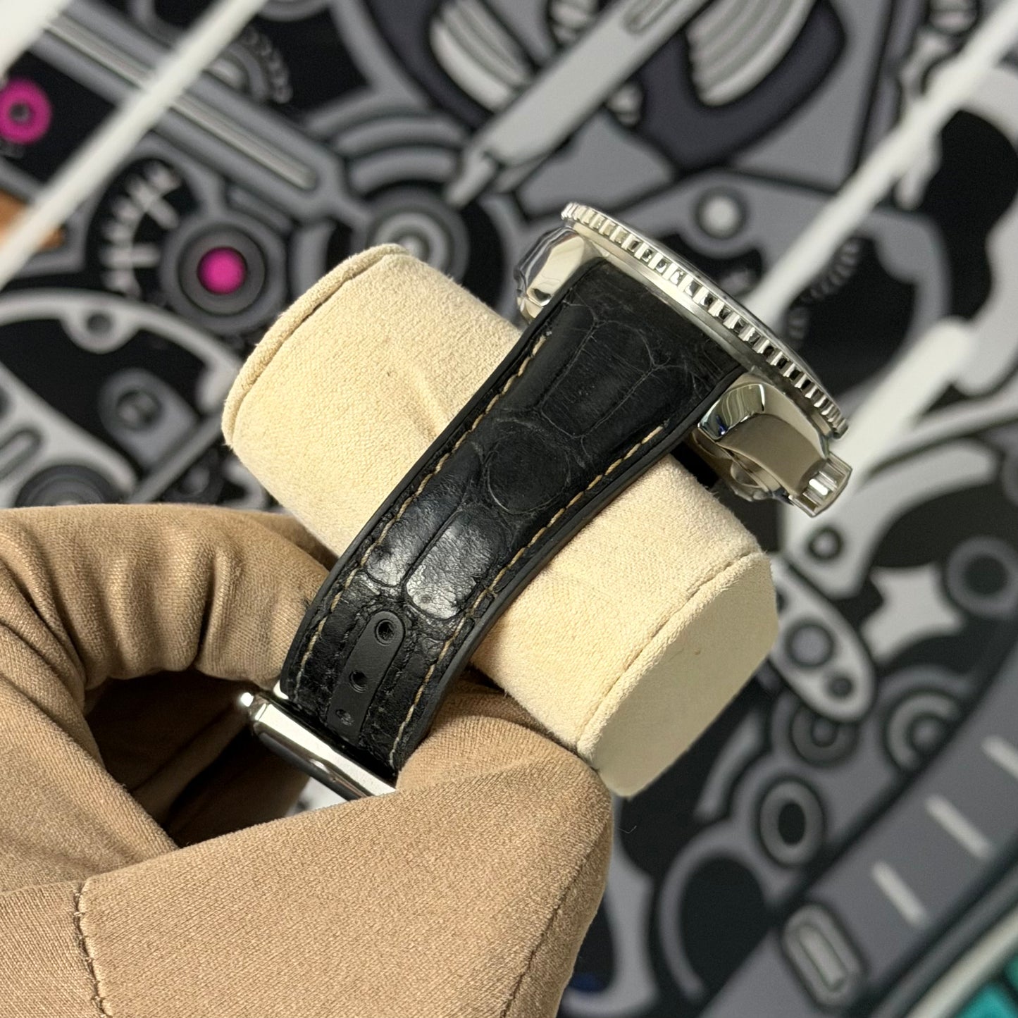 Omega Seamaster GMT Oreo Leather 215.30.44.22.01.001