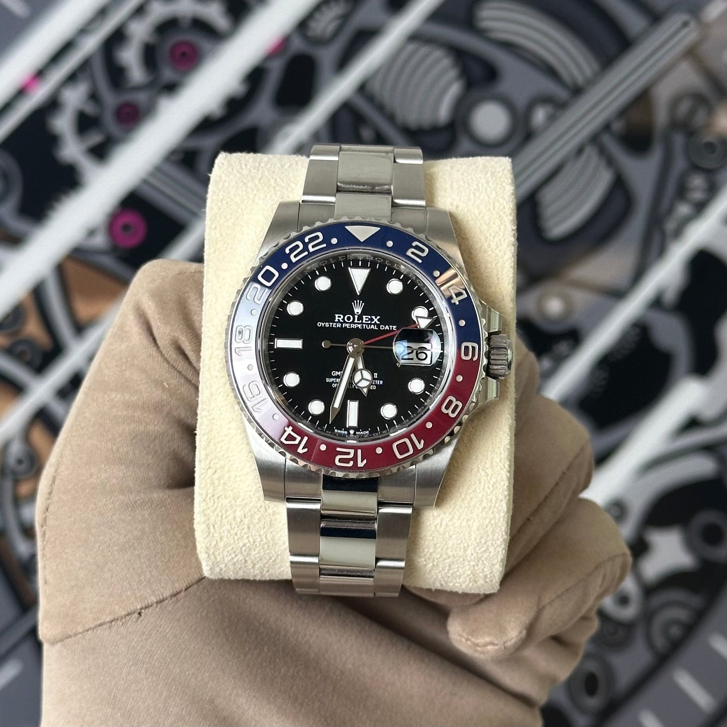 Rolex GMT Master II Pepsi Oyster 
126710BLRO