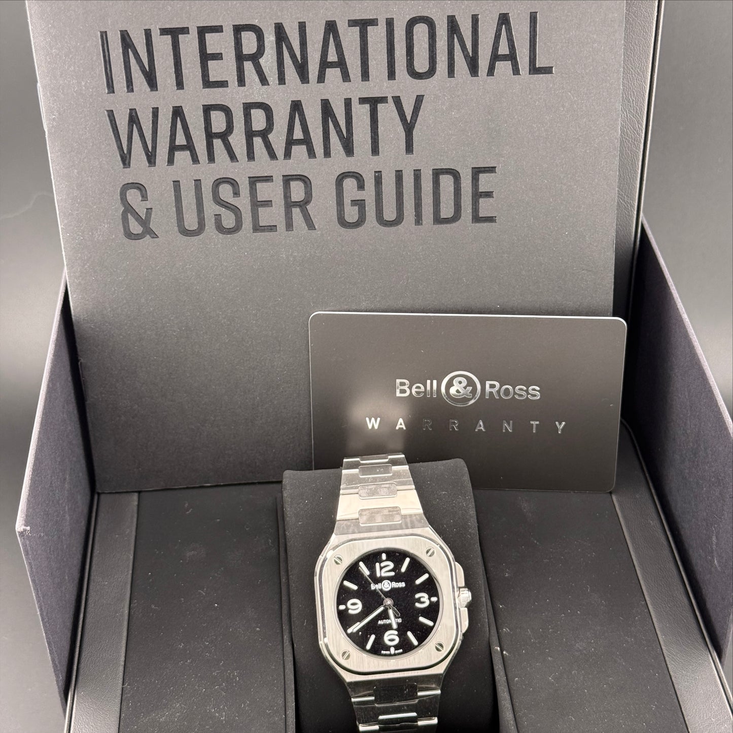 NEW Bell & Ross BR-05 Black Steel BR05A-S-BL-ST/SST