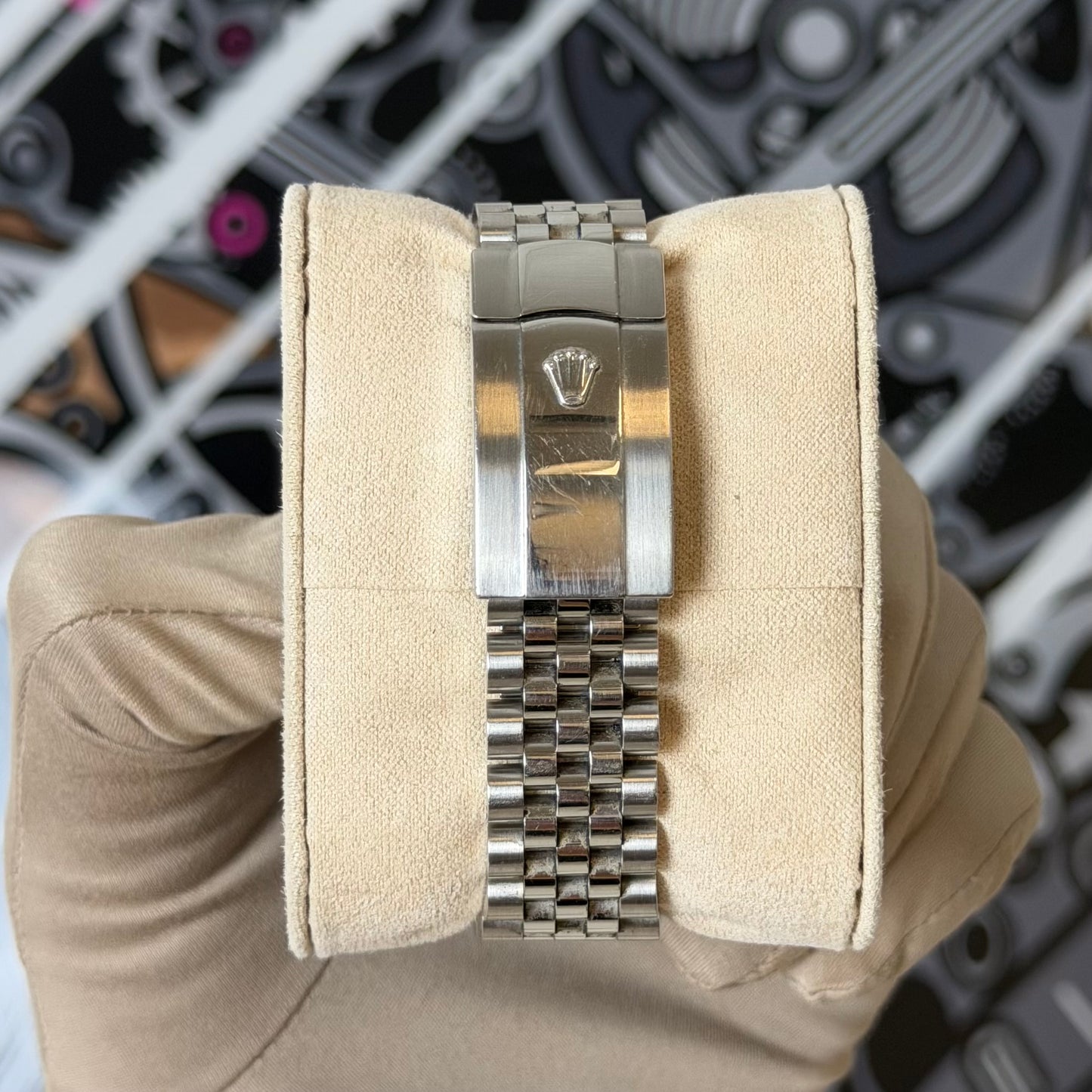 Rolex DJ41 Black Diamond Fluted Jubilee 126334