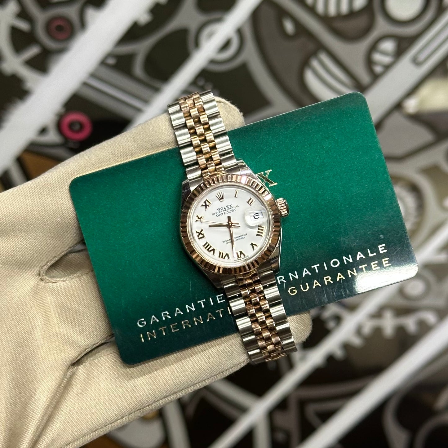 Rolex Datejust 28 Two Tone White Roman 279171