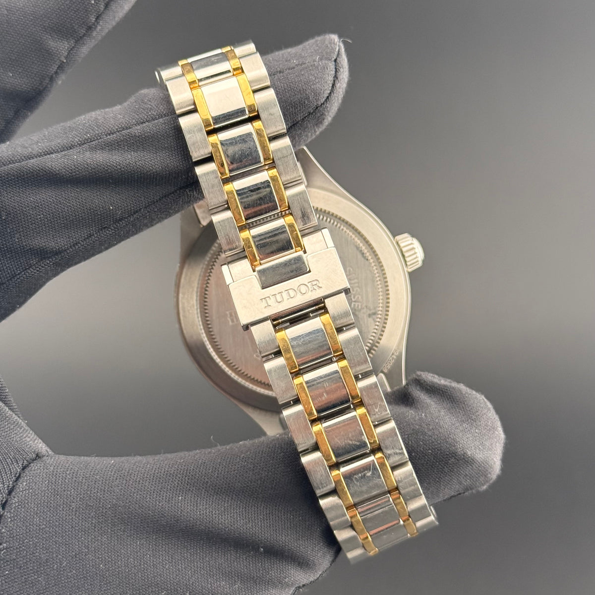 Tudor Style Yellow Gold Steel 38mm 12503