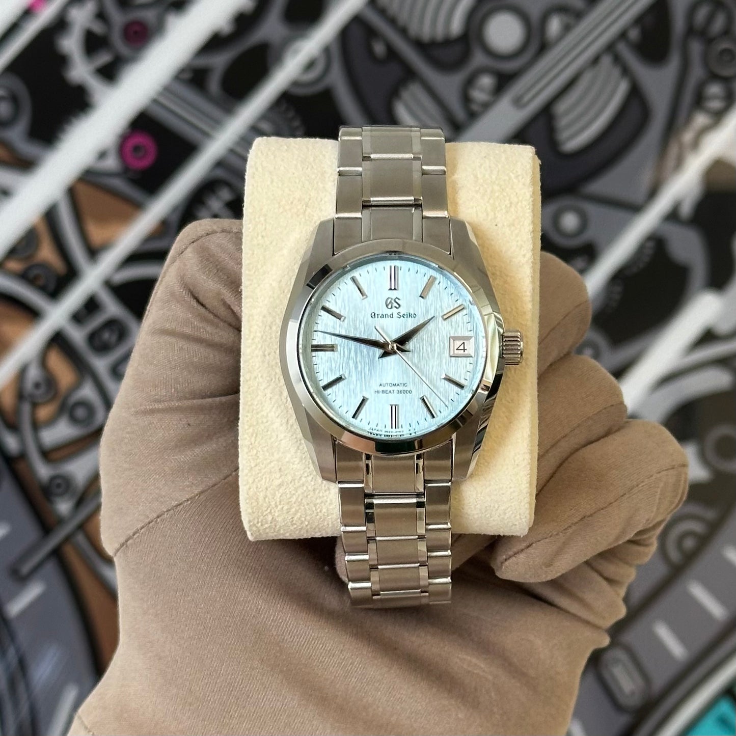 NEW Grand Seiko Hi-Beat 36000 Icefall SBGH347