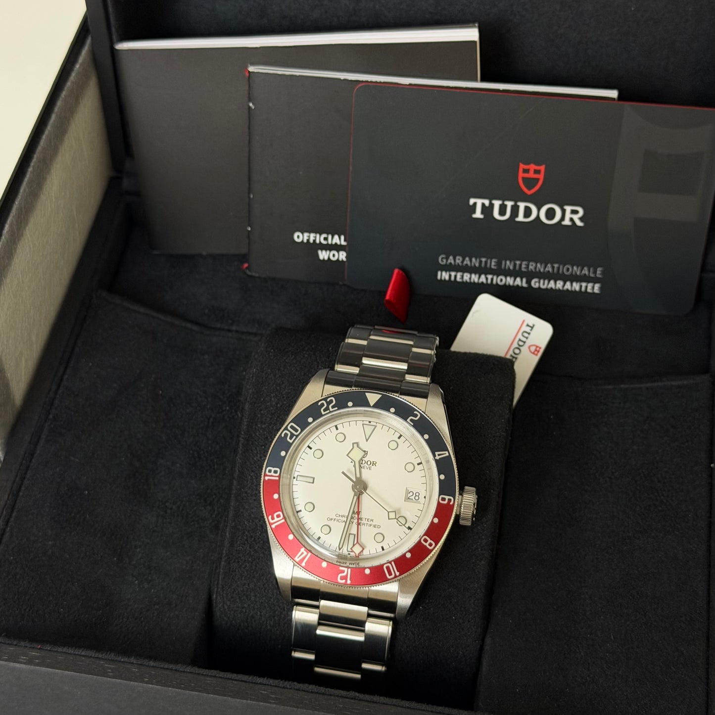 NEW Tudor Black Bay Pepsi White Dial 79830RB