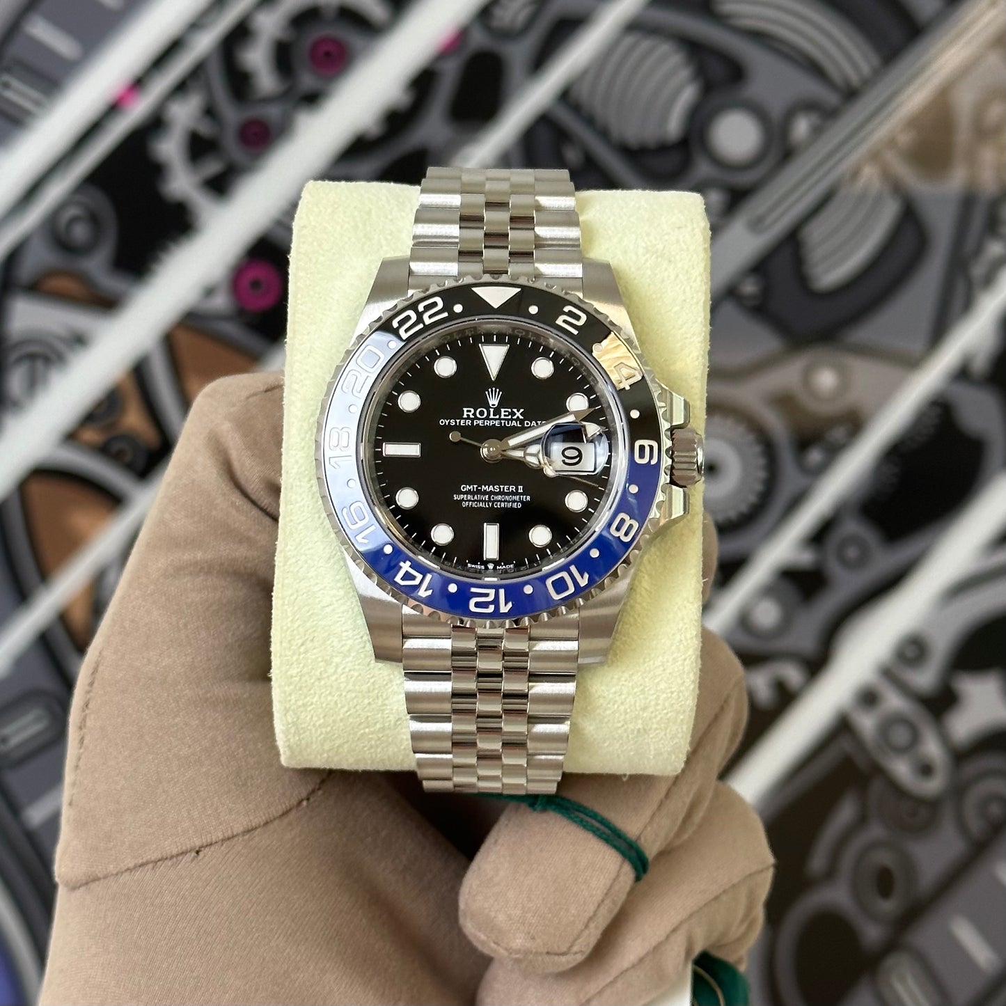 NEW Rolex GMT Batgirl 126710BLNR