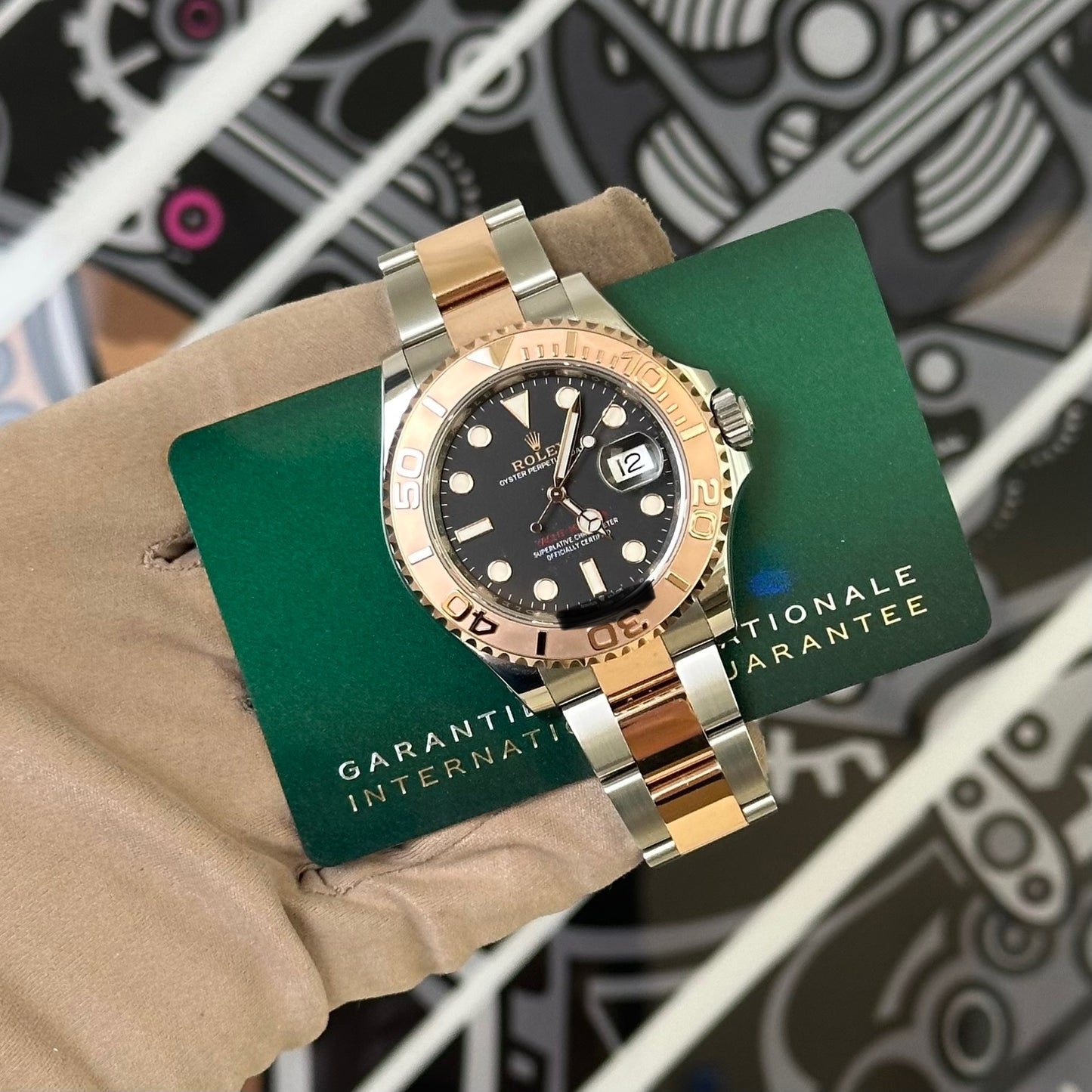 Rolex Yachtmaster Two Tone Black Dial 126621
