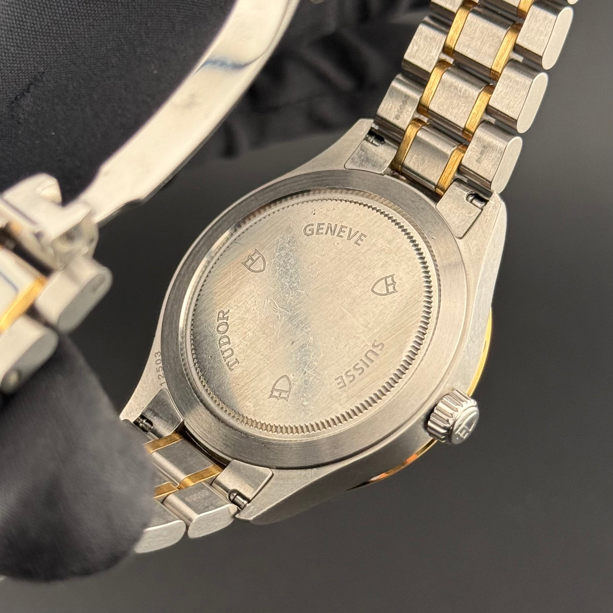 Tudor Style Yellow Gold Steel 38mm 12503