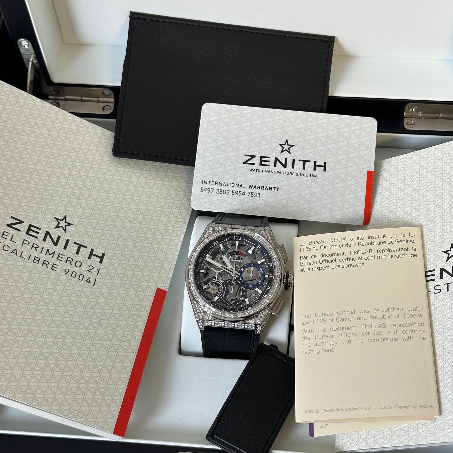 NEW Zenith Defy 21 Titanium with Diamonds 32.9000.9004/78.R582