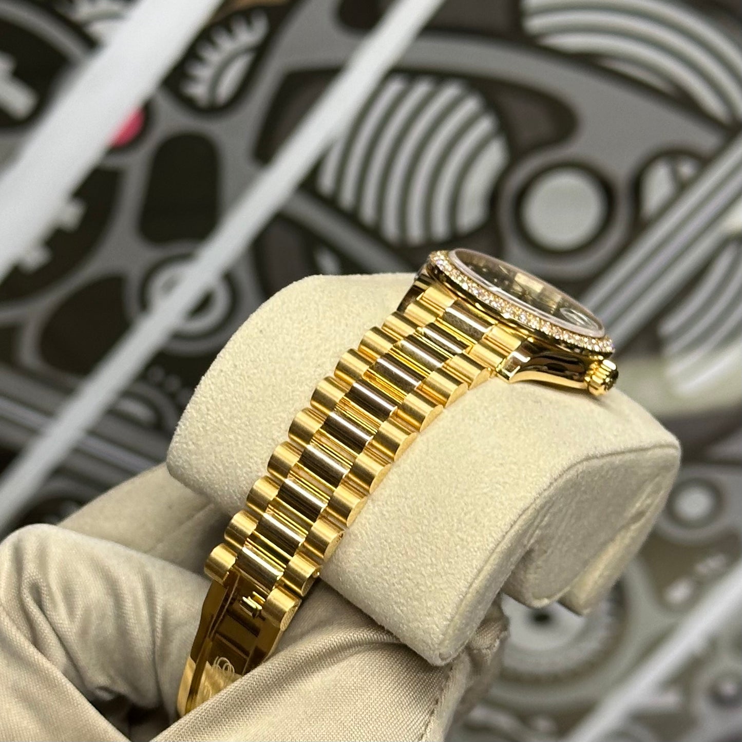 Rolex DJ31 Yellow Gold Floral Diamond Dial 278288RBR