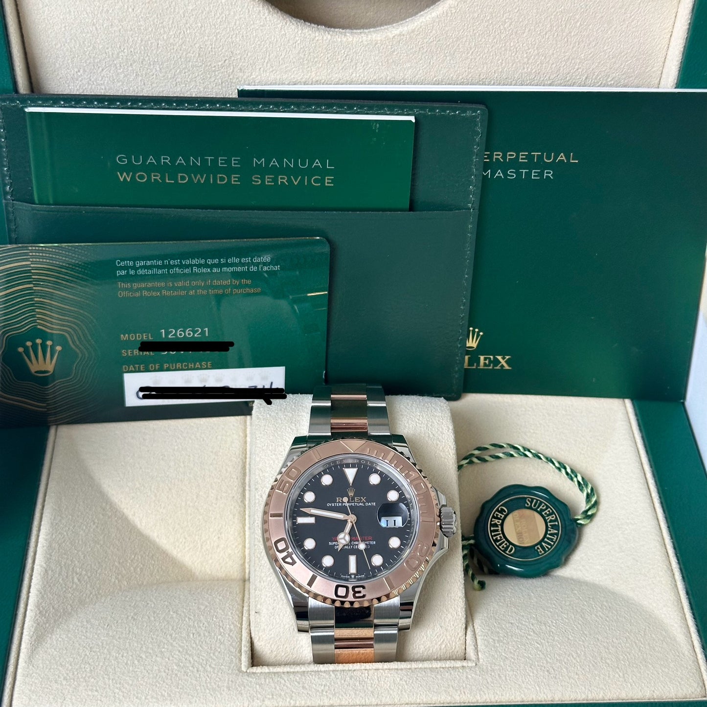 NEW Rolex YM 40MM 126621