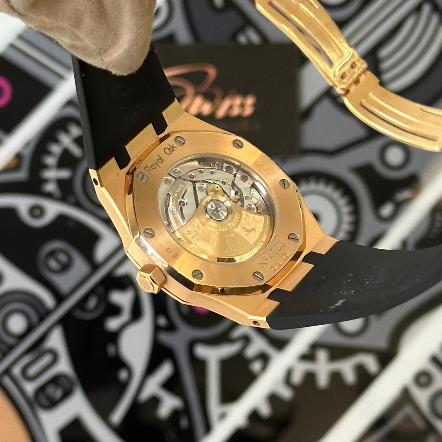 Audemars Piguet Royal Oak Rose Gold Black Dial 15300OR