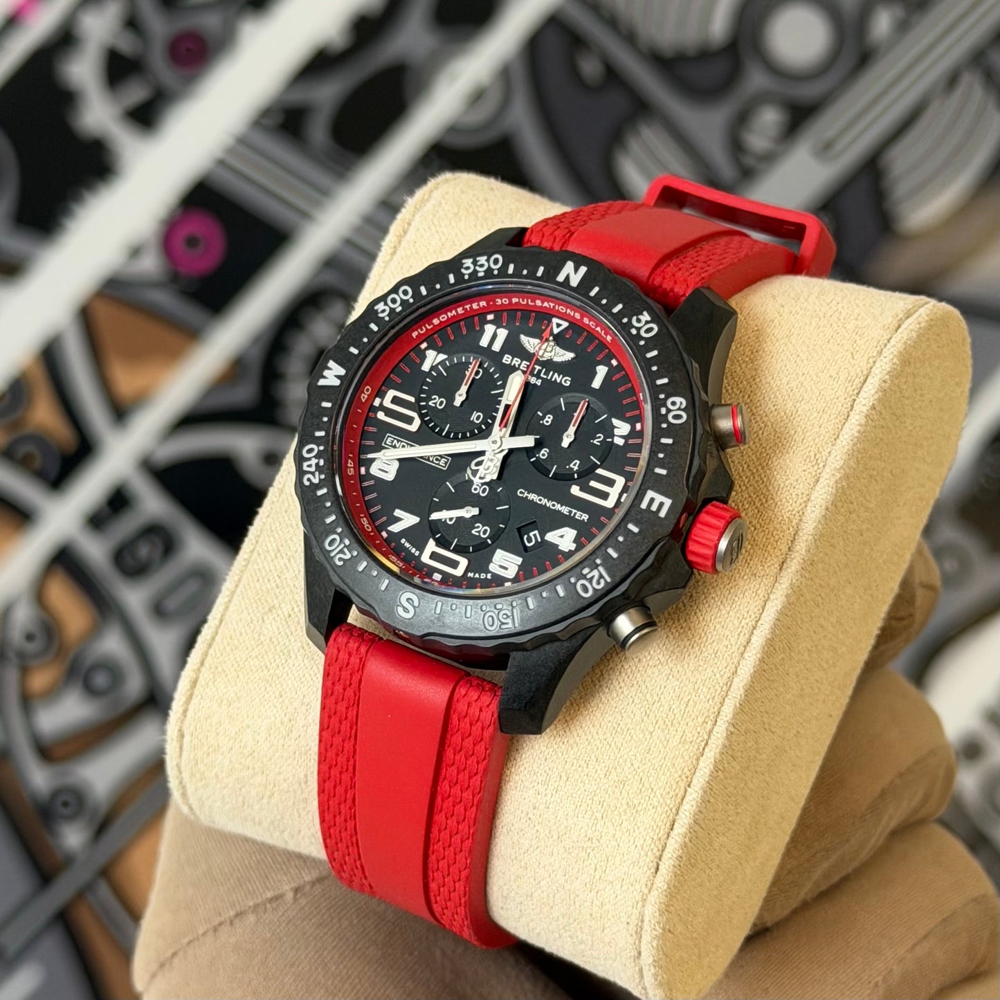 NEW Breitling Endurance Pro 38 Red X83310