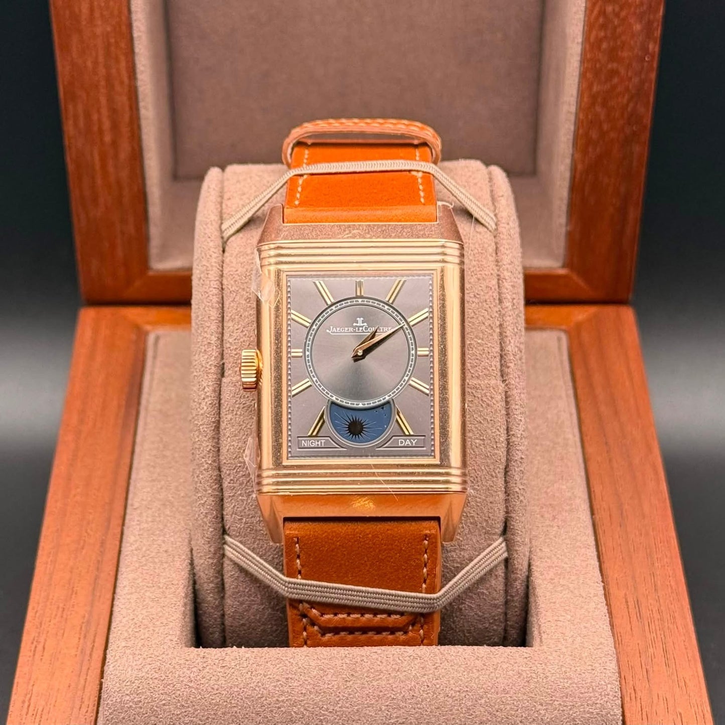 NEW JLC Reverso Tribute Duoface Calendar 18k Rose Gold Q3912532