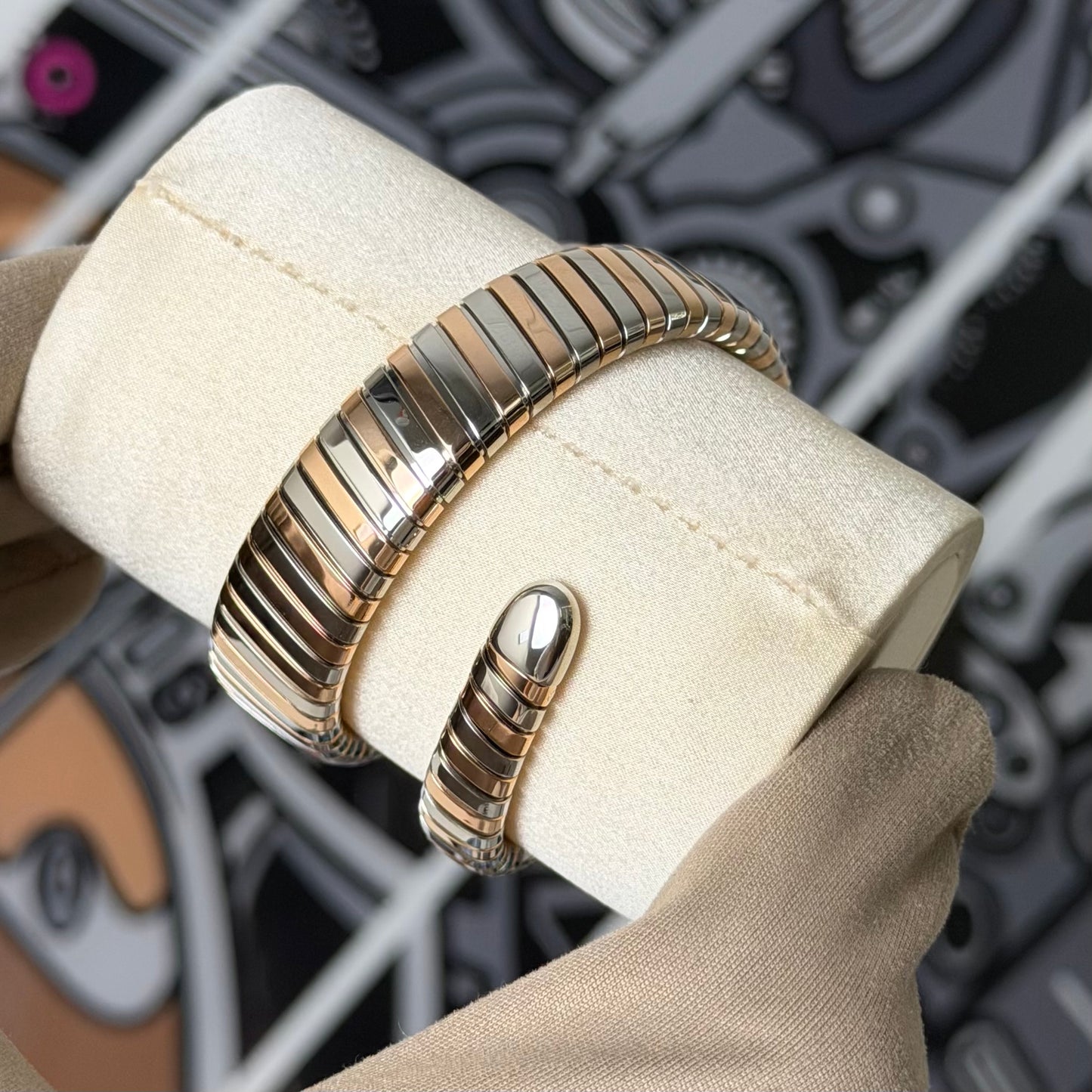 NEW Bvlgari Serpenti Tubogas 18K Rose Gold 102123