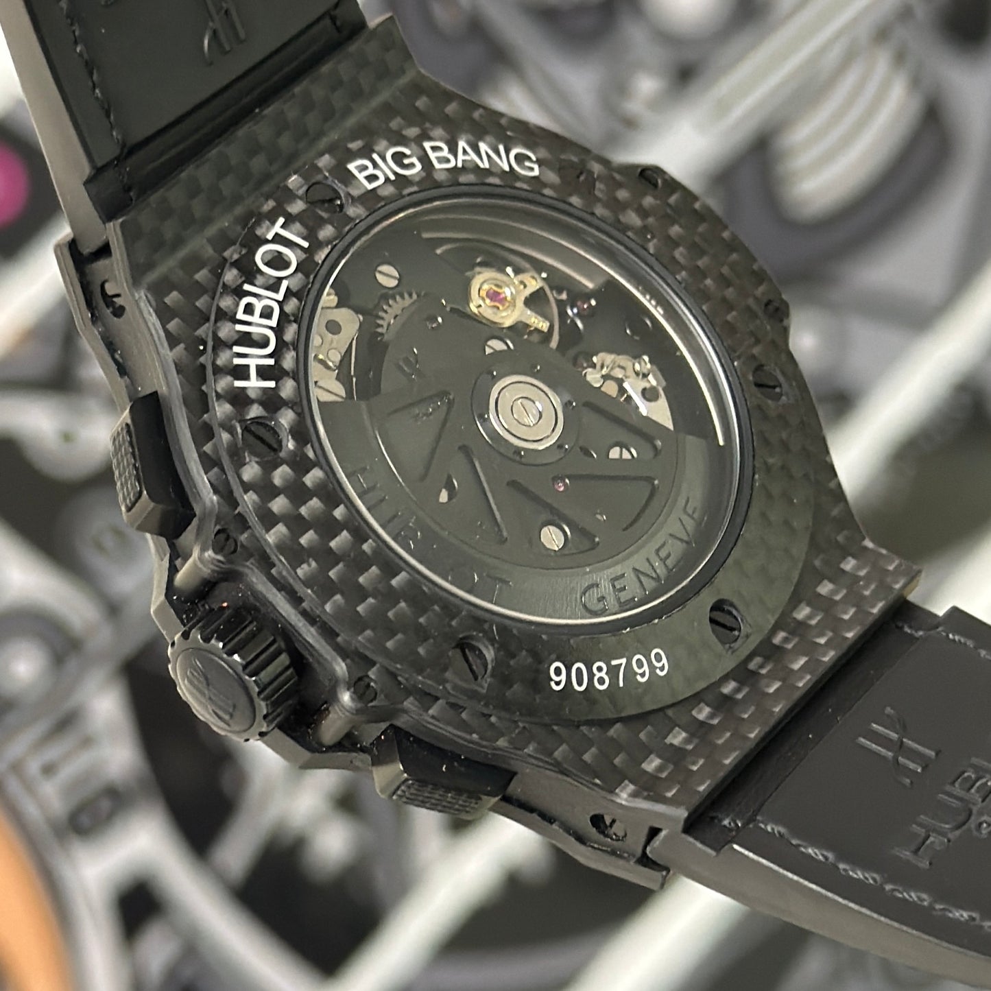 Hublot Big Bang Carbon Black Dial 301.QX.1740.GR