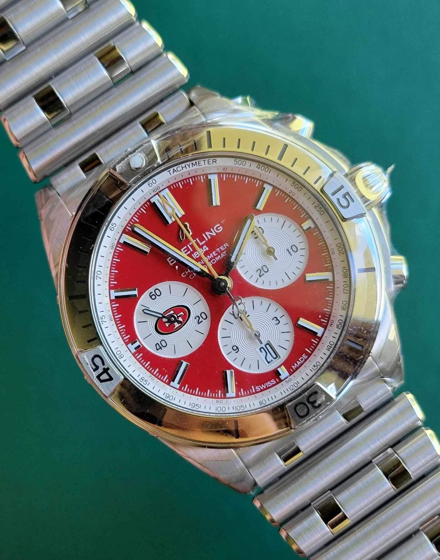 NEW Breitling B01 SF 49er NFL Edition AB0134