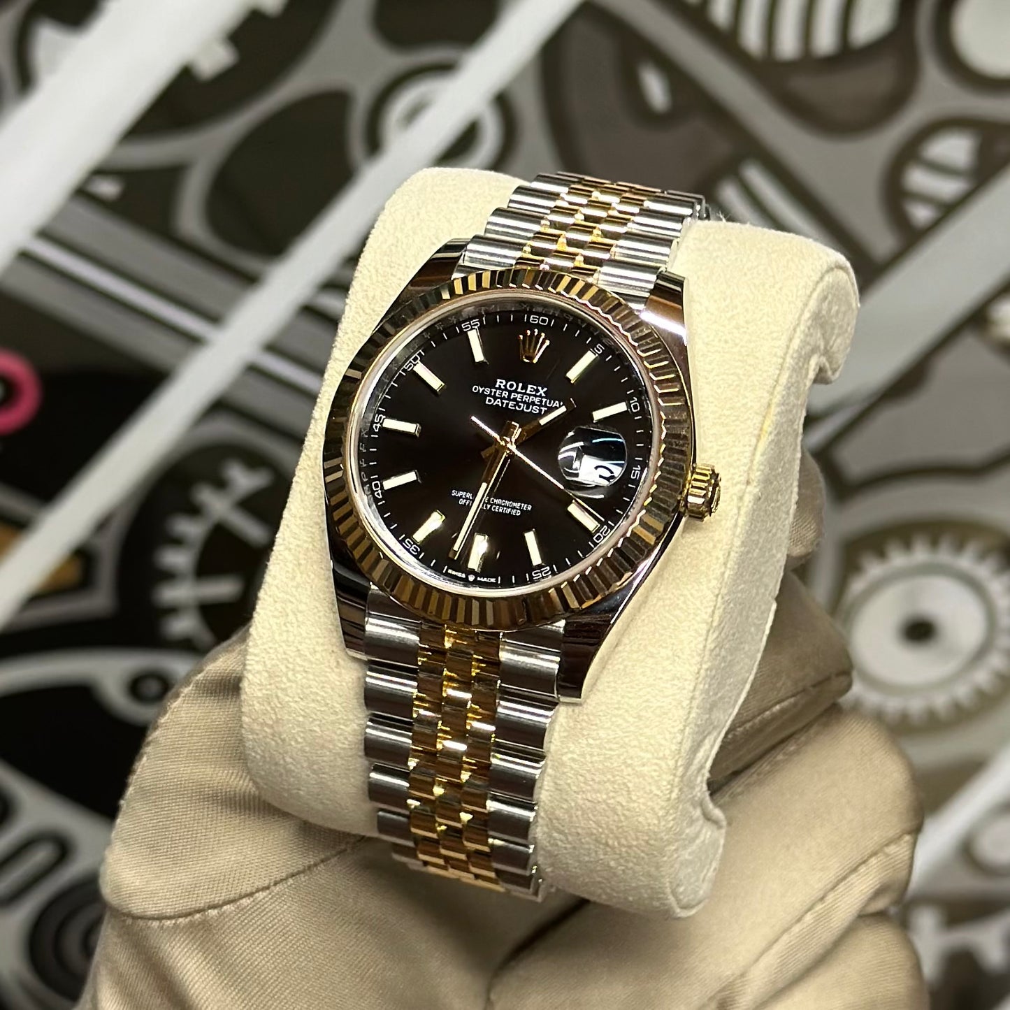 Rolex DJ41 Two Tone Black Dial 126333