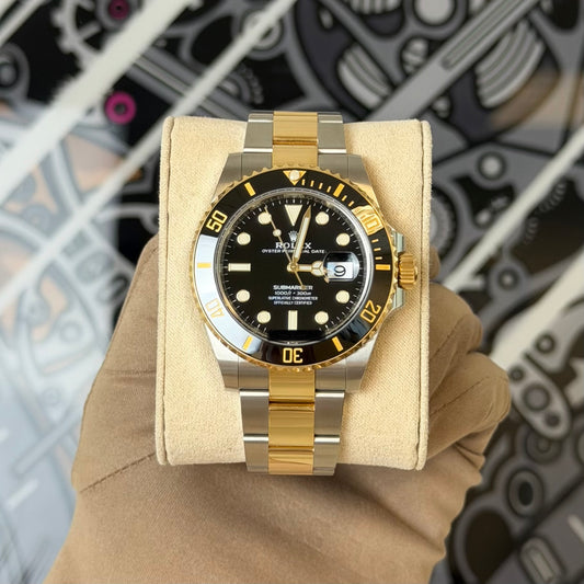 Rolex Submariner Two Tone Black 126613LN