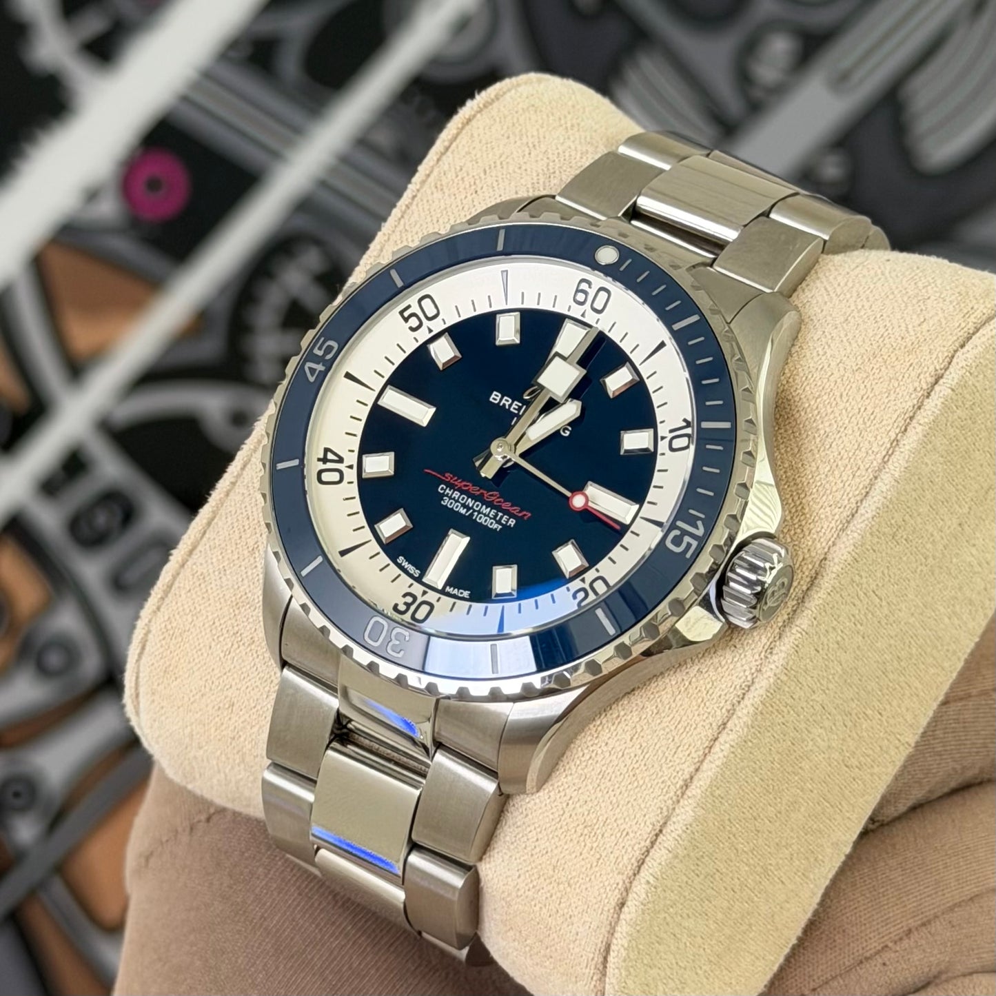 Breitling Superocean 42 Blue A17375