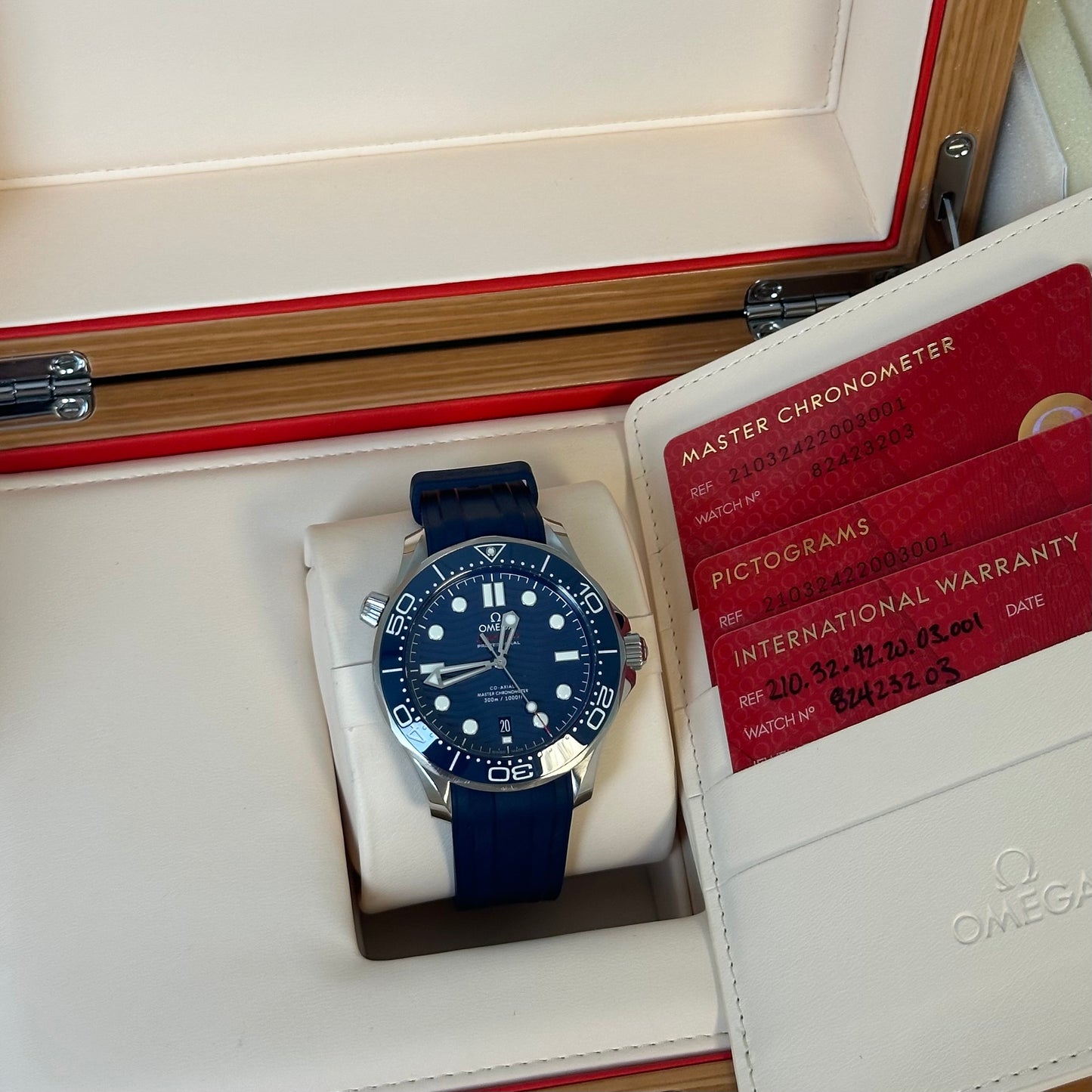 Omega Seamaster Diver 300M Blue Dial 210.32.42.20.03.001