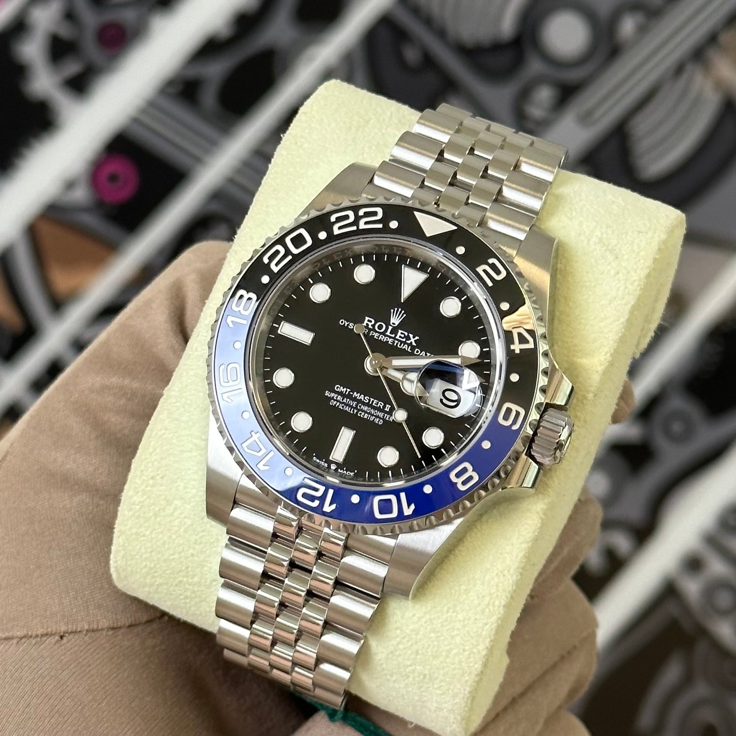 NEW Rolex GMT Batgirl 126710BLNR