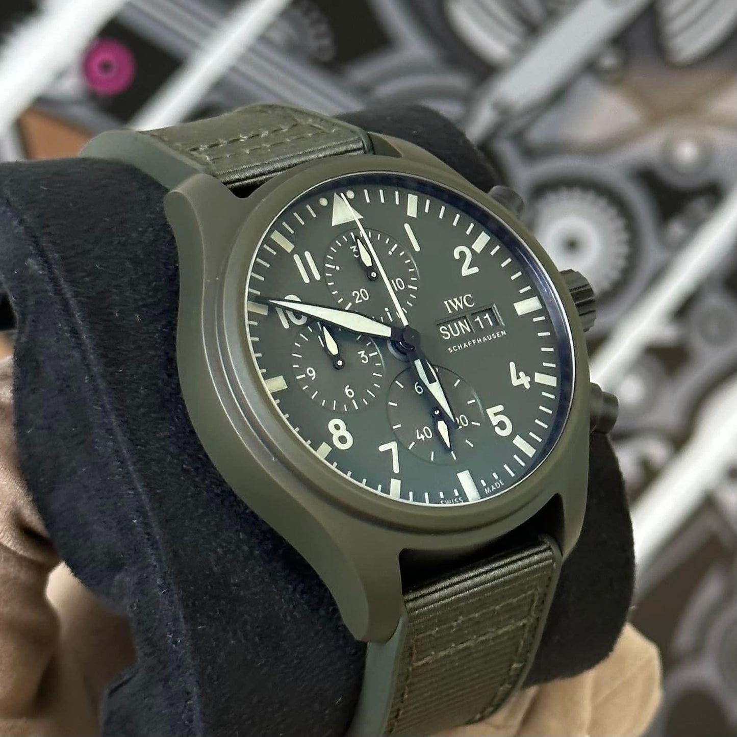 IWC Pilot Chronograph Top Gun Woodland IW389106