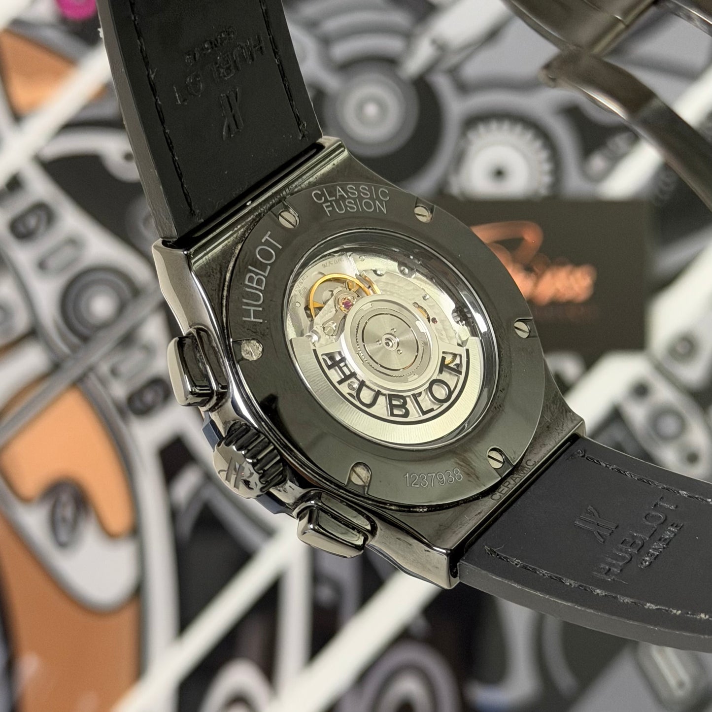 Hublot Classic Fusion Chronograph Ceramic Blue 521.CM.7170.LR