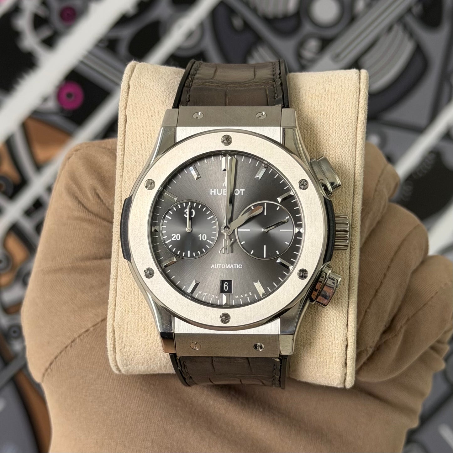 Hublot Classic Fusion Racing Grey Chronograph Titanium 521.NX.7071.LR
