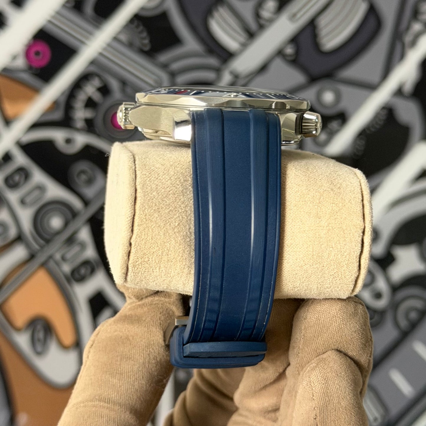 Omega Seamaster Blue Rubber Model 210.32.42.20.03.001