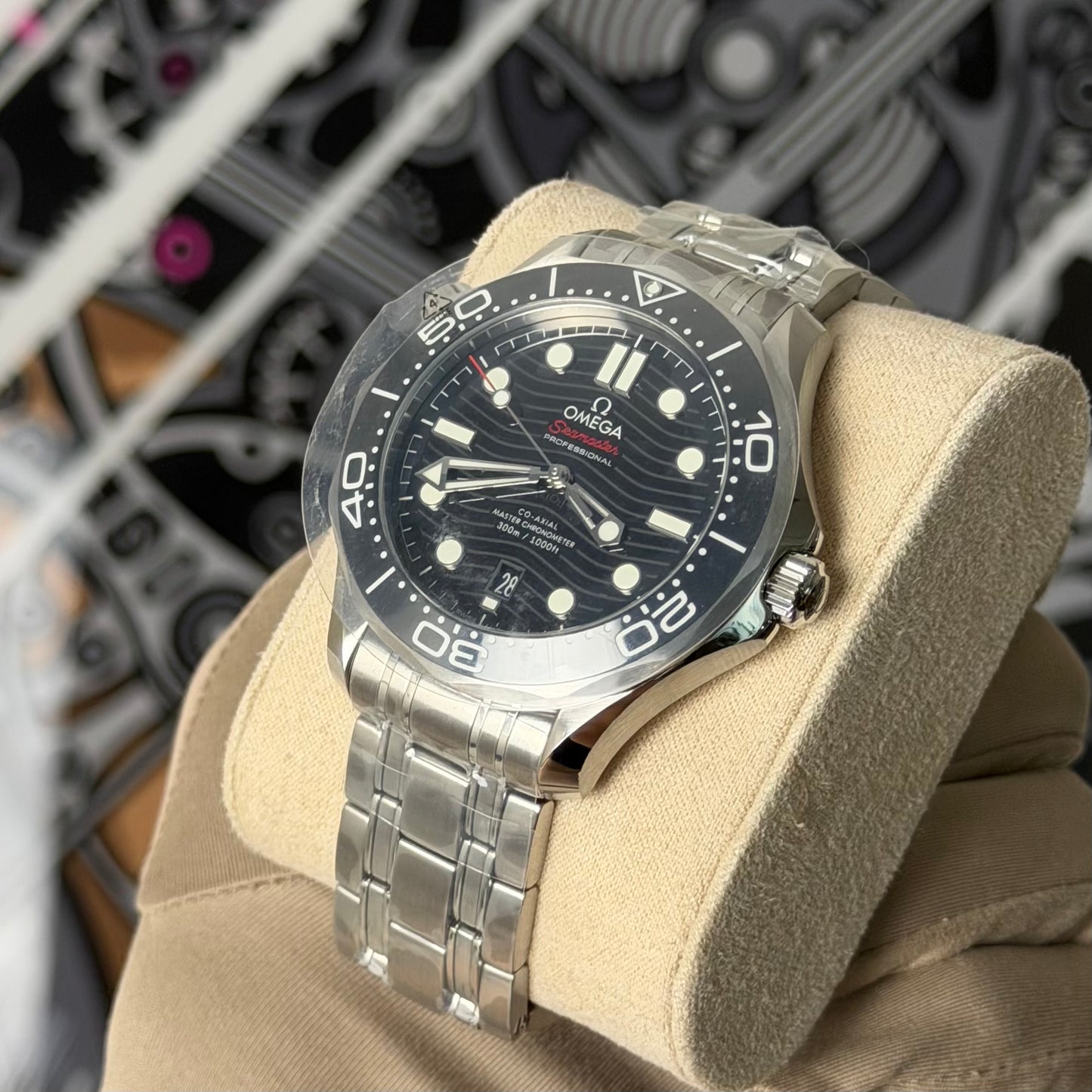 NEW Omega Seamaster 300 Black Dial 210.30.42.20.01.001