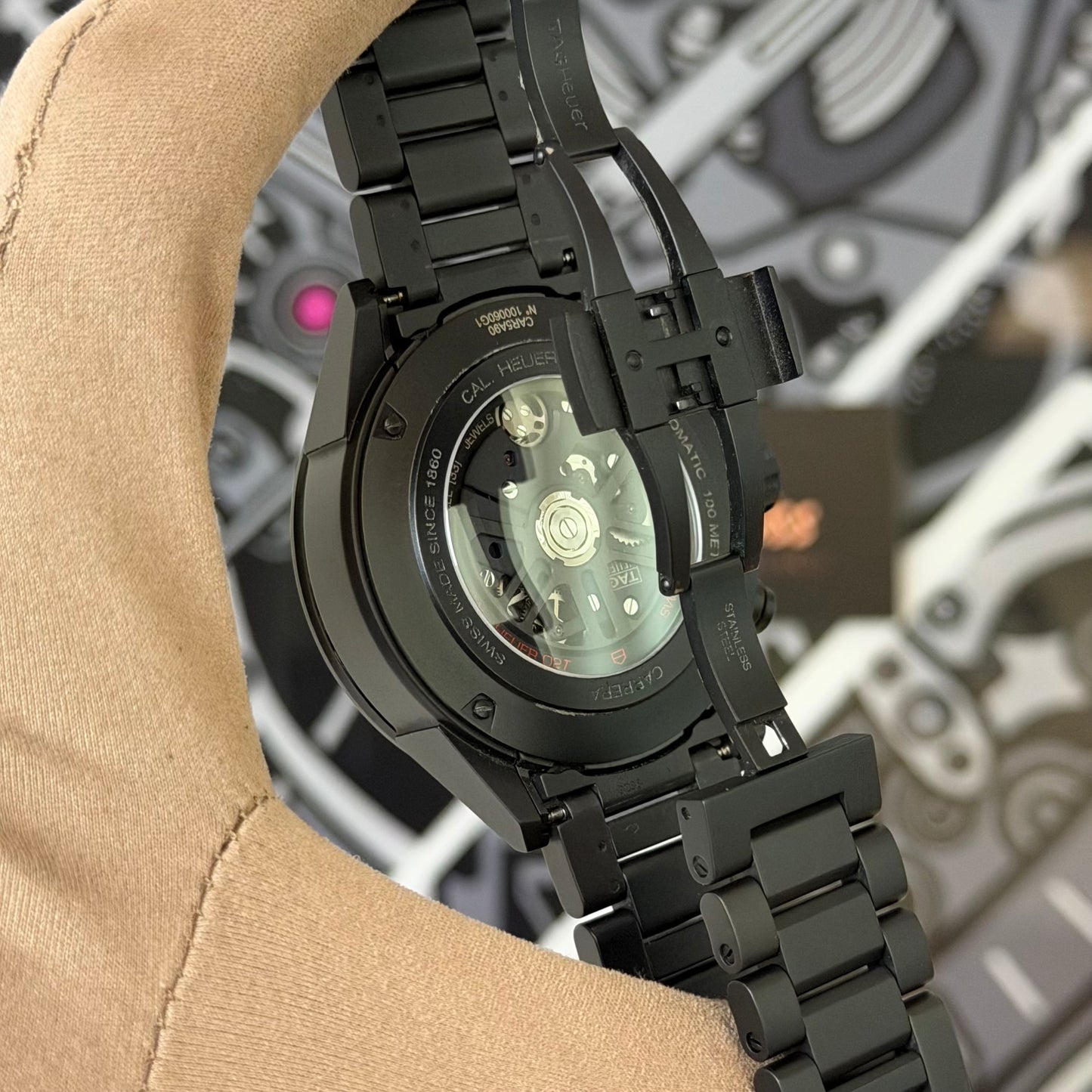Tag Tourbillon Skeleton Ceramic CAR5A90