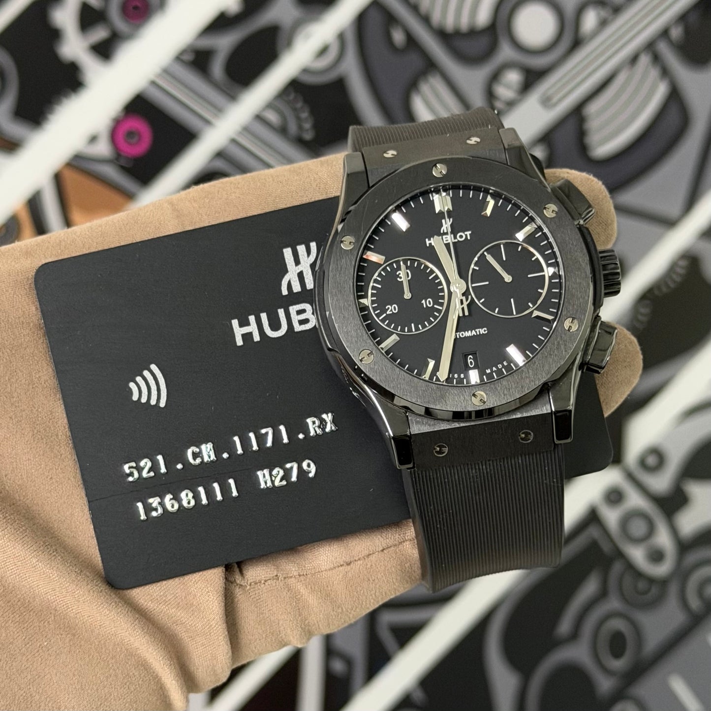 Hublot Classic Fusion “Black Magic” ceramic 521.CM.1171.RX